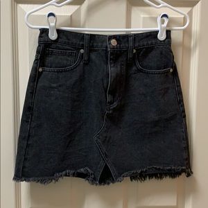 Black Madewell Denim Miniskirt